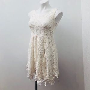 Cals white lace dress
